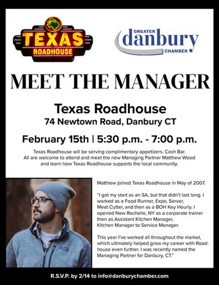 Meet the Manager at Texas Roadhouse Feb 15, 2023 Event Calendar
