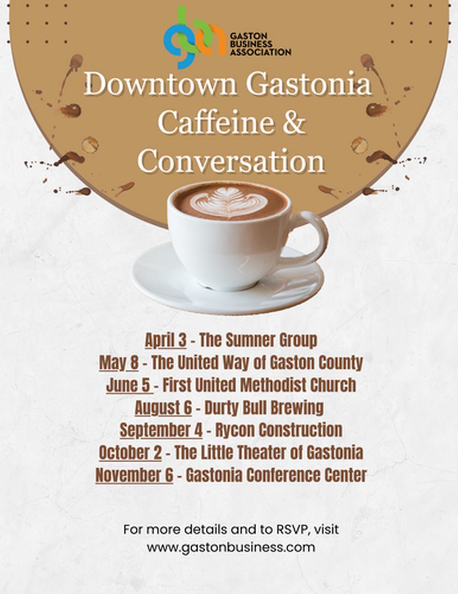 Downtown Gastonia Caffeine and Conversation April 2026