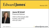 Edward Jones: Financial Advisor - Jeane Schell
