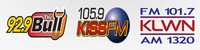 Great Plains Media, FM 101.7 KLWN FM, AM 1320, 105.9 KISS-FM, 92.9 THE BULL