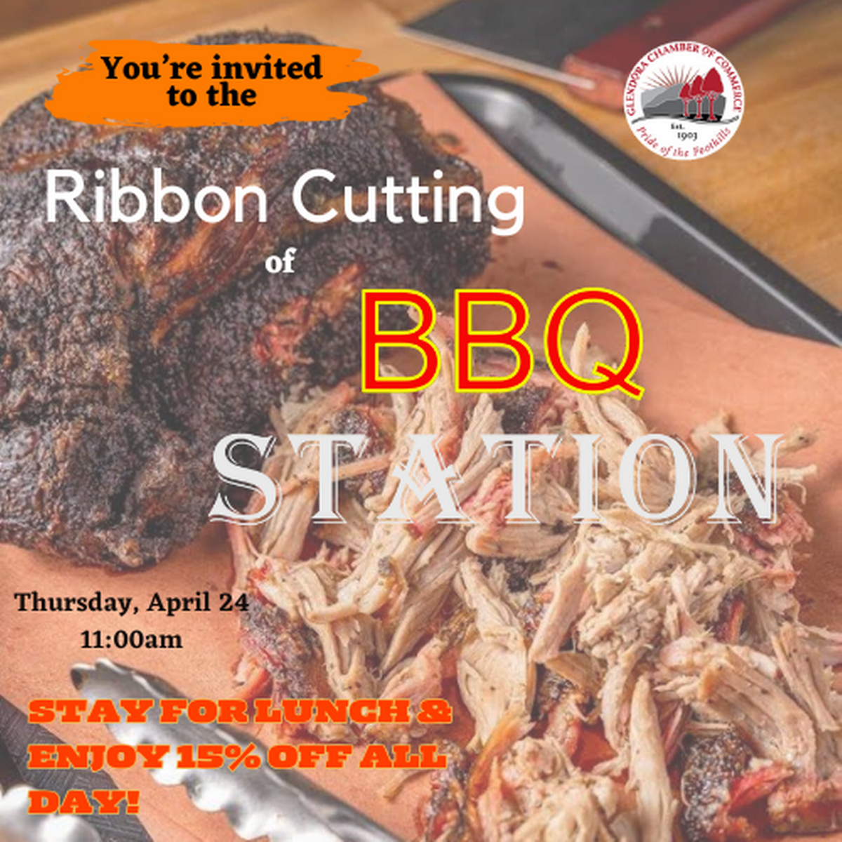 Ribbon Cutting Bbq Station - Apr 24, 2025