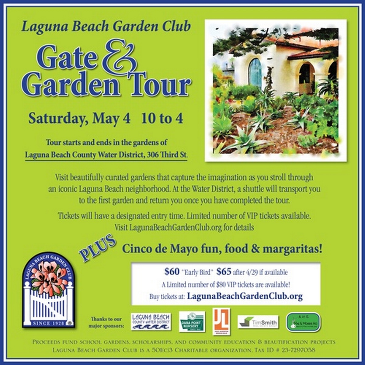 Laguna Beach Garden Club Meeting Friday May 11 2018: Care and