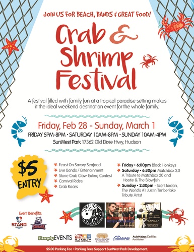 SunWest Crab & Shrimp Festival - Feb 28, 2020 to Mar 1, 2020
