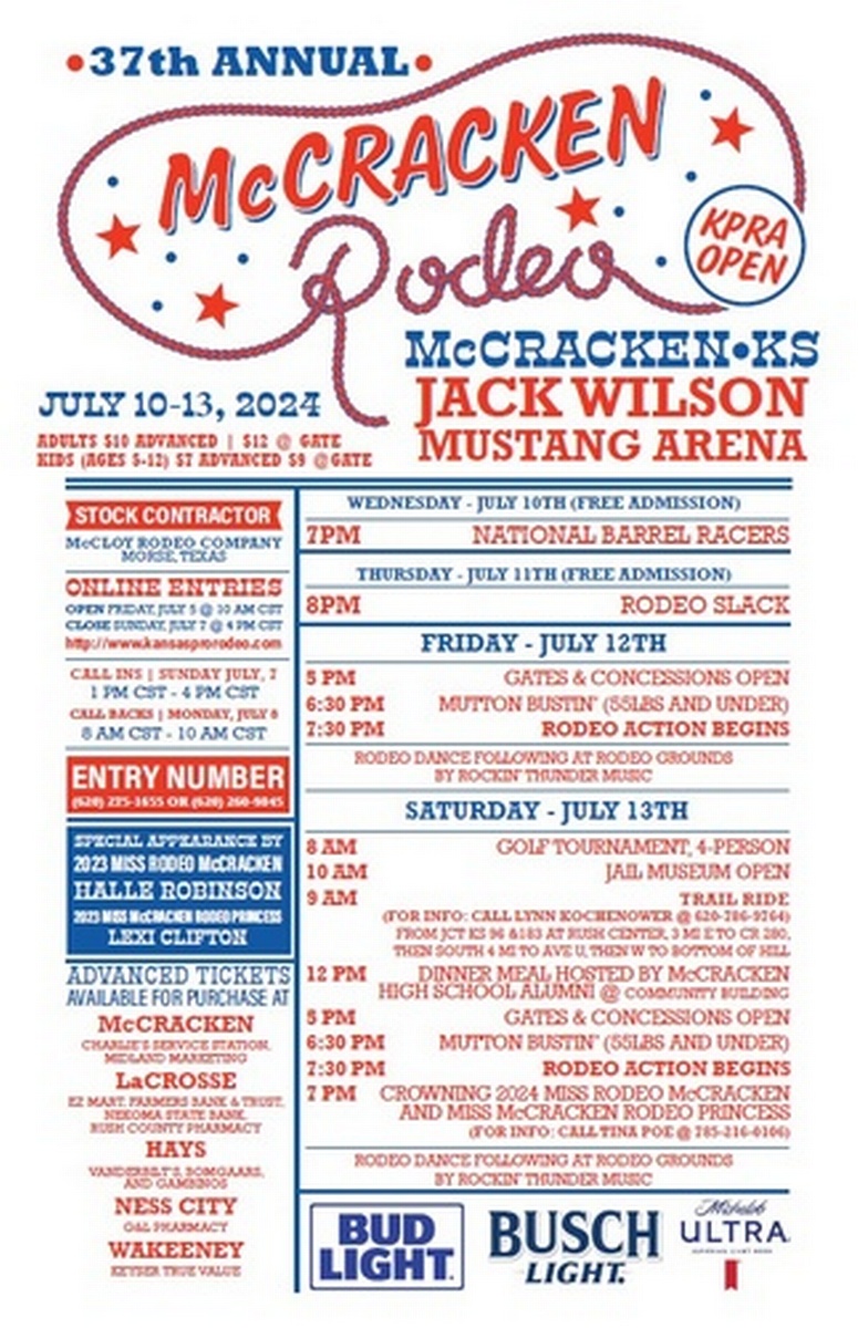 McCRACKEN Rodeo Jul 10, 2024 to Jul 13, 2024 gbchamber