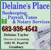 Delaine's Tax, Bookkeeping and Payroll Specialists