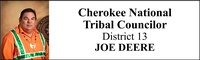 Cherokee Nation Tribal Councilor District 13 Joe Deere