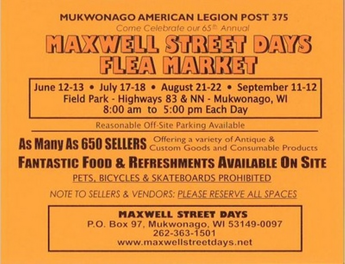 Maxwell Street Days Flea Market 2021 Jun 12, 2021 to Jun 13, 2021
