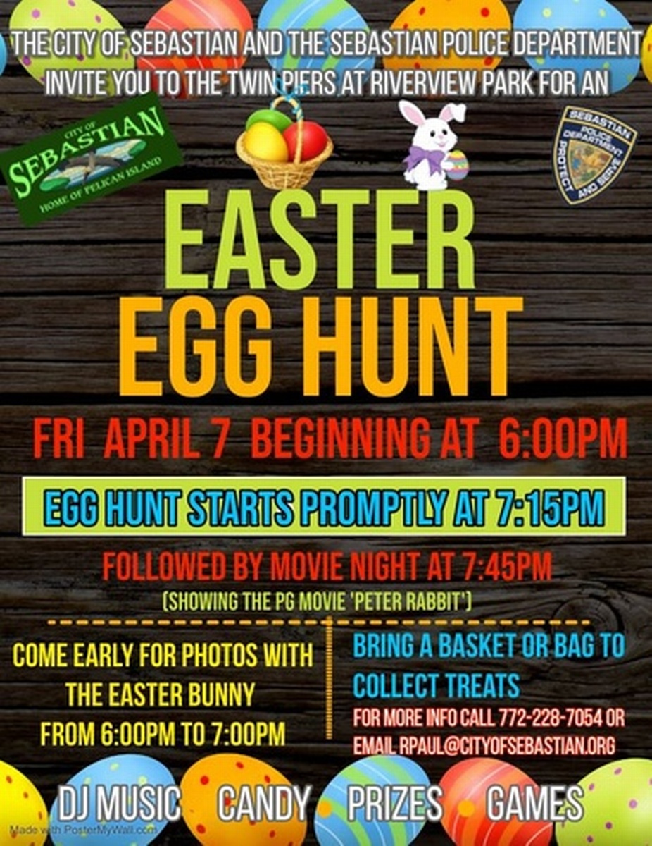 SEBASTIAN EASTER EGG HUNT & MOVIE NIGHT PRESENTED BY CITY OF SEBASTIAN ...