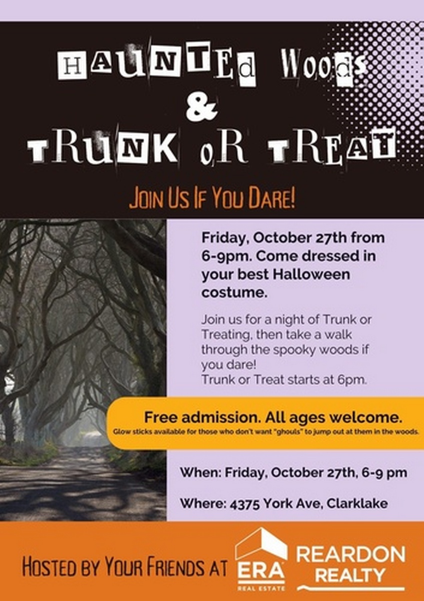 ERA Reardon Realty Haunted Woods & Trunk or Treat Oct 27, 2023