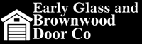 Early Glass and Brownwood Door