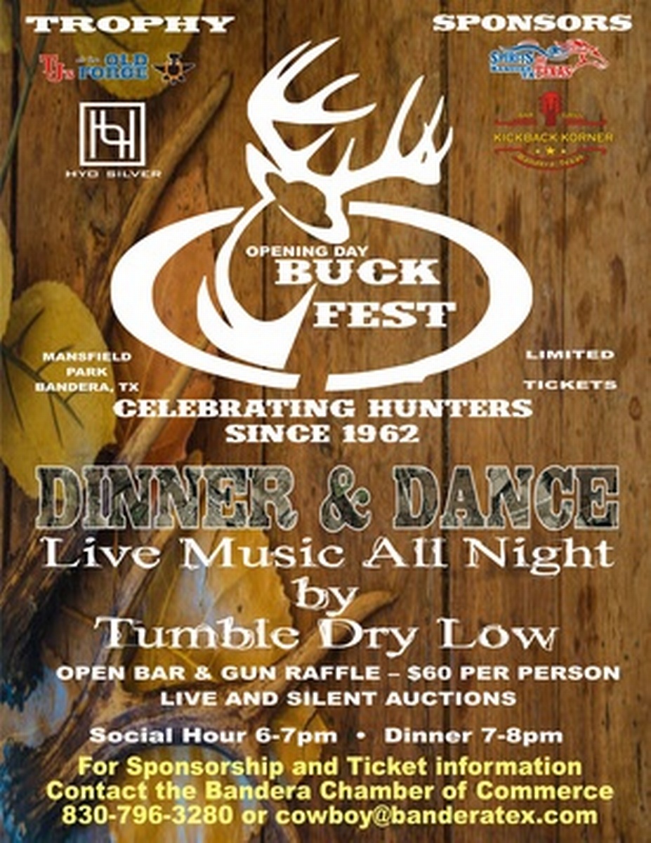 BUCKFEST 2022 - Nov 4, 2022 - Bandera County Chamber of Commerce - TX, TX