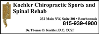 Koehler Sports & Spinal Rehab Ltd./Ahhh...Massage