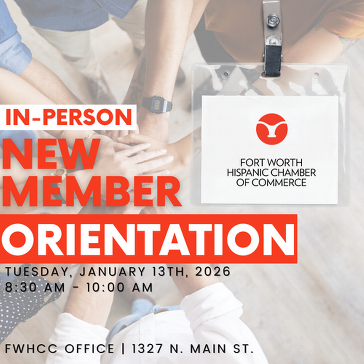 2026 FWHCC - In-Person New Member Orientation