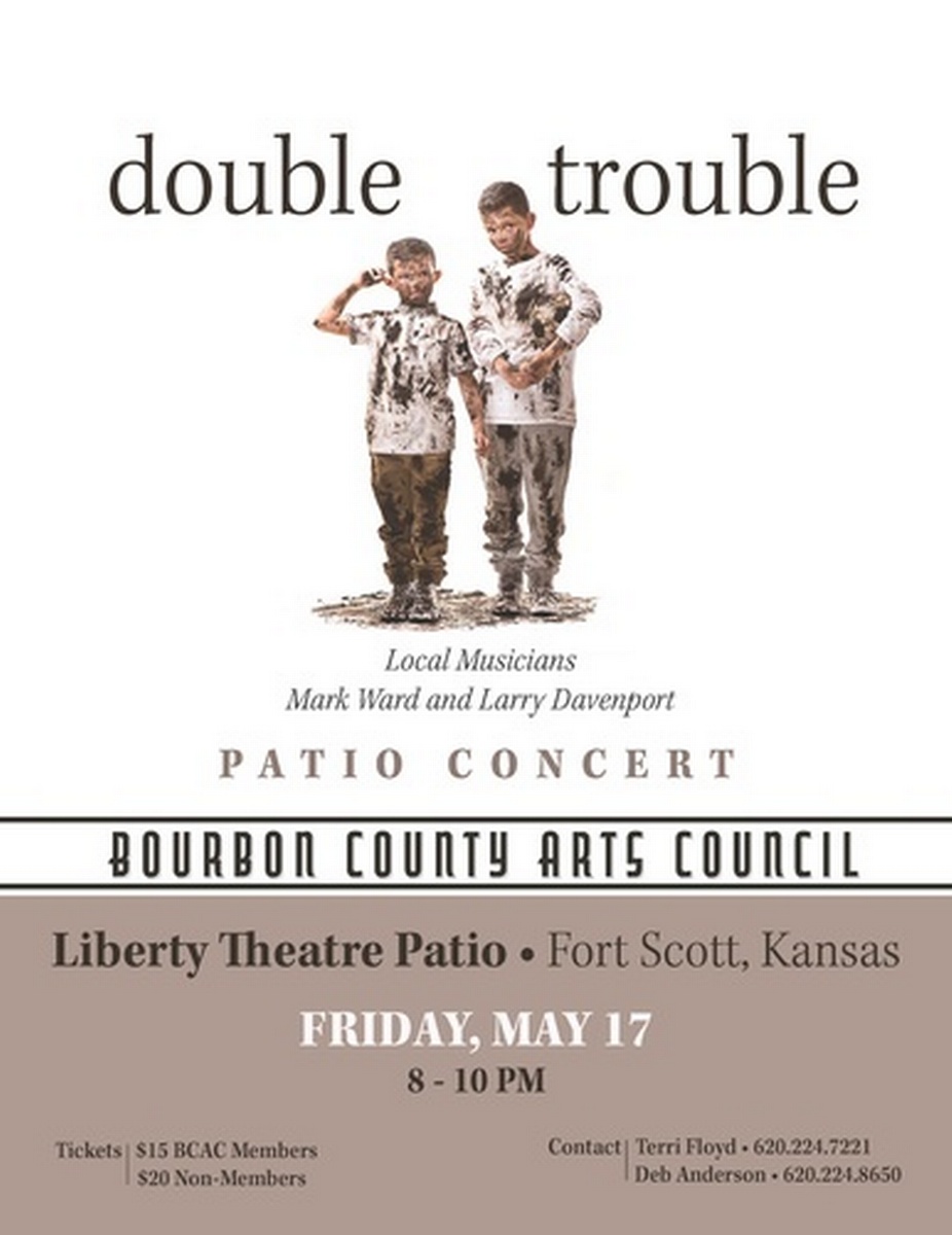 Patio Concert hosted by Bourbon County Arts Council - May 17, 2024 - Fort  Scott Area Chamber of Commerce, KS