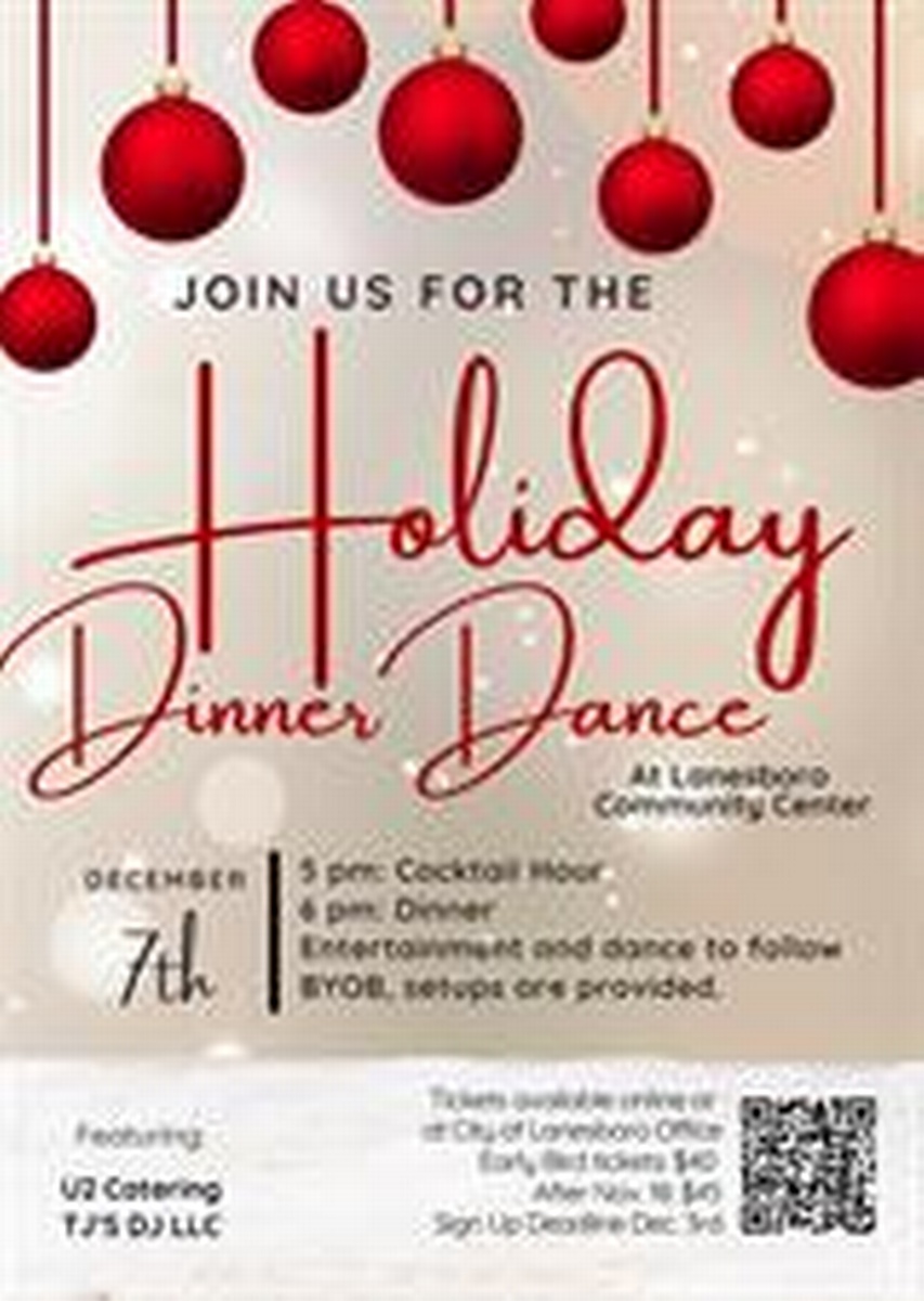 Lanesboro Holiday Dinner Dance Dec 7, 2024