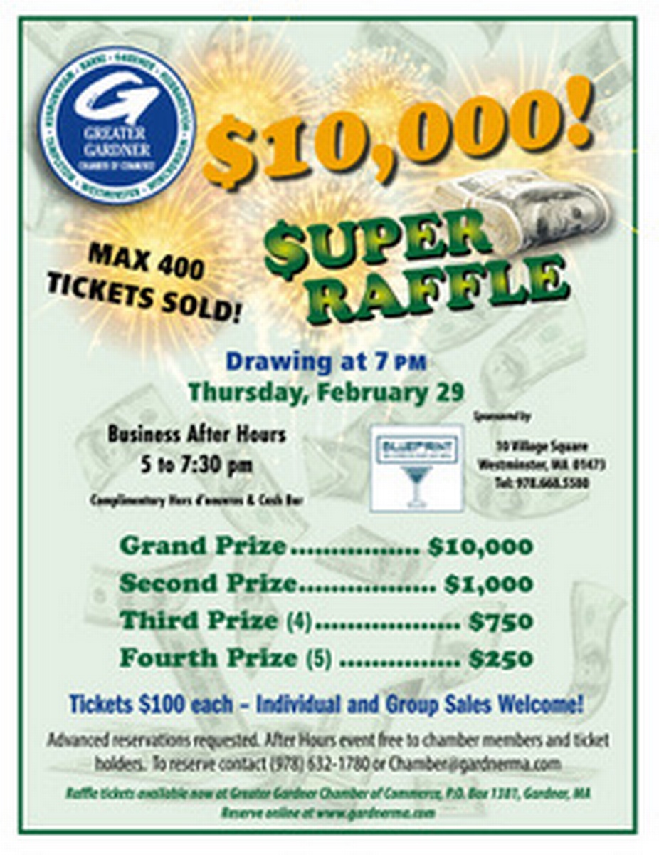 $10,000 Super Raffle 2024 - Feb 29, 2024