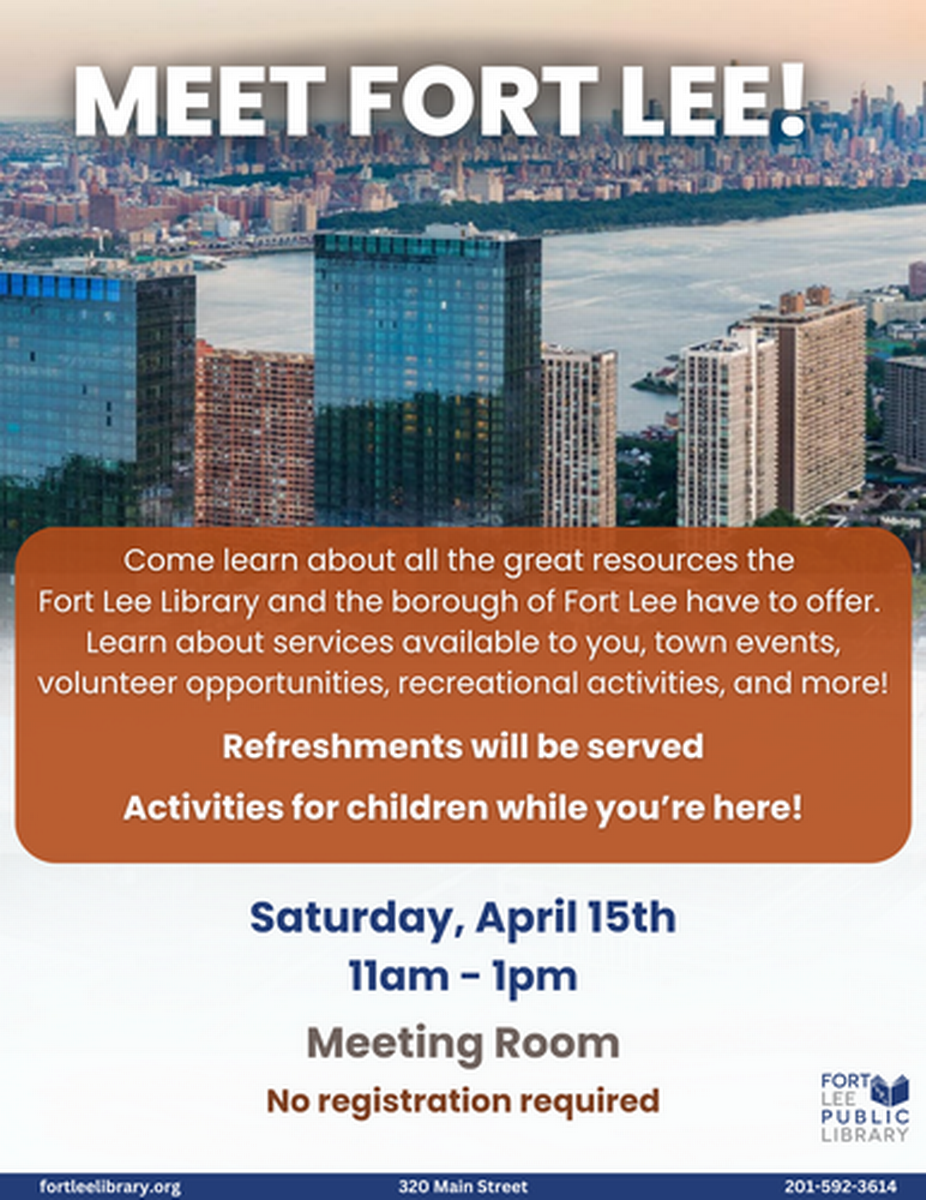 Meet Fort Lee (4/15/23) - Apr 15, 2023 - Fort Lee Regional Chamber of  Commerce, NJ