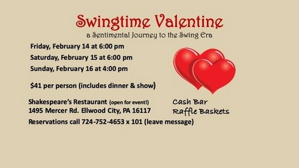 Red Barn Players Swingtime Valentine Feb 15 2020