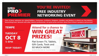 Floor Decor Industry Networking Event Oct 8 2019