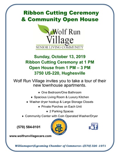 Ribbon Cutting Open House At Wolf Run Village Oct 13 2019