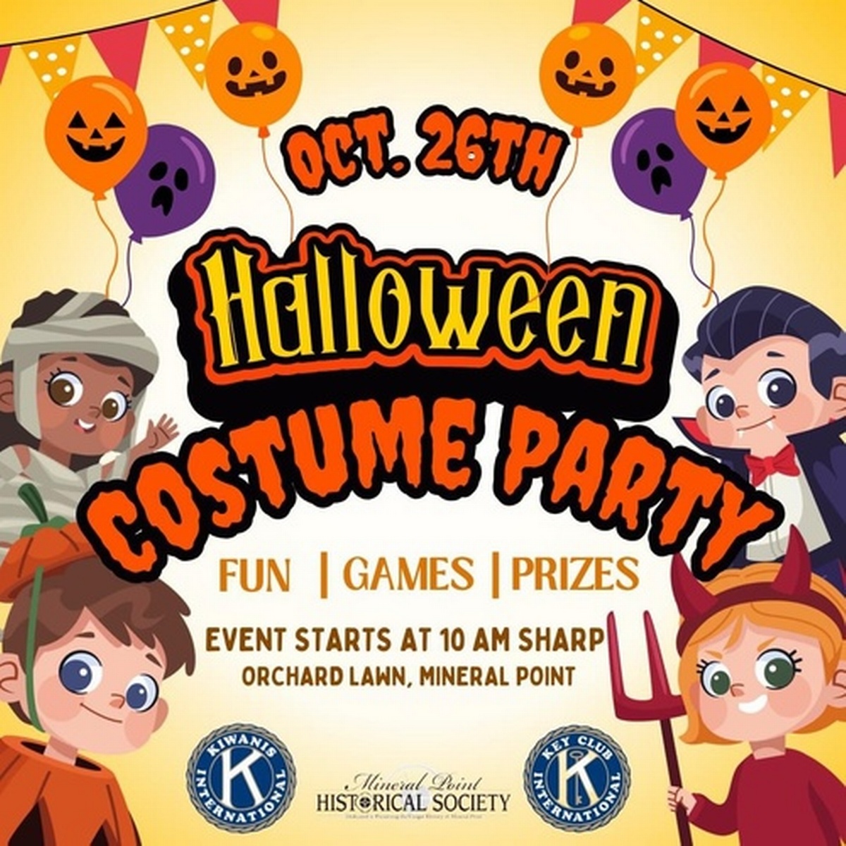 Halloween Costume Party Oct 26, 2024 Mineral Point Chamber of