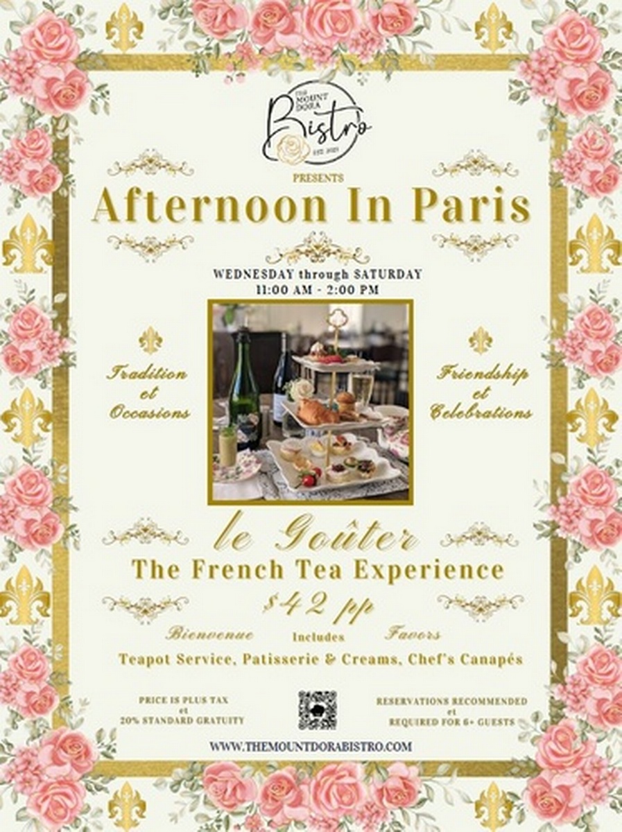 AFTERNOON IN PARIS - The Mount Dora Bistro