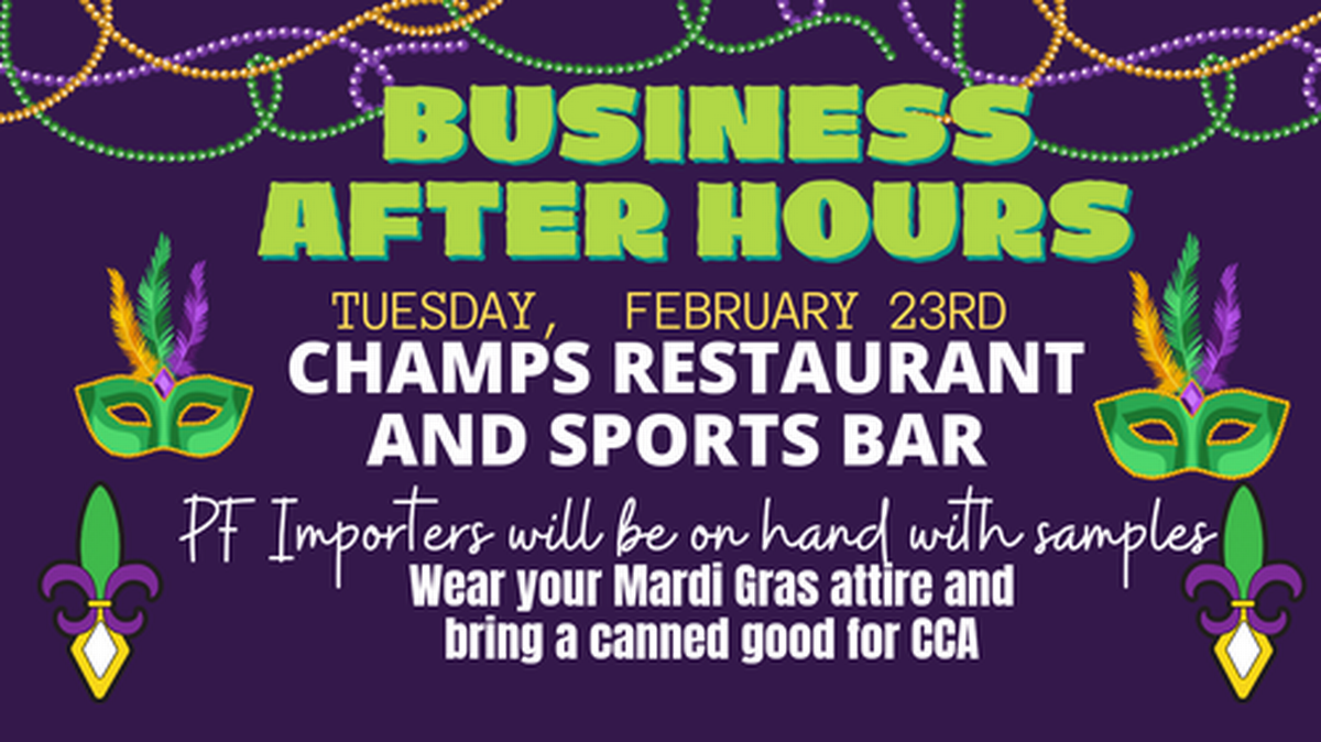 Business After Hours At Champs Sports Restaurant Bar Feb 23 2021 Ruston Lincoln Chamber Of Commerce