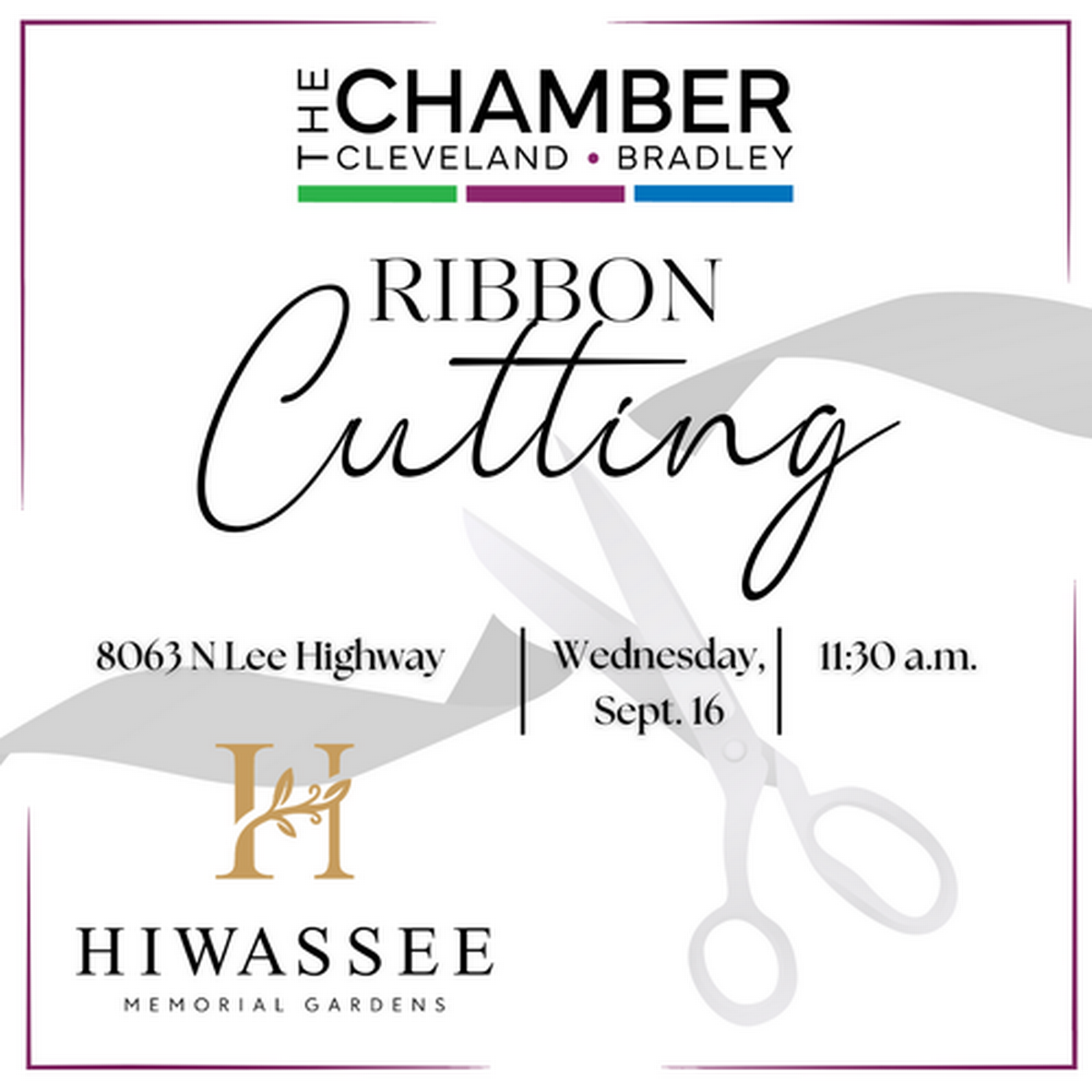 Hiwassee Memorial Gardens Ribbon Cutting