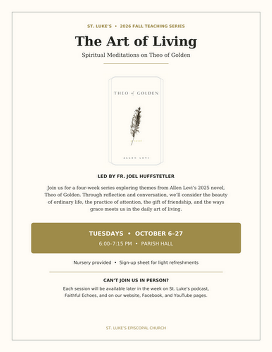 The Art of Living: Spiritual Meditations on Theo of Golden