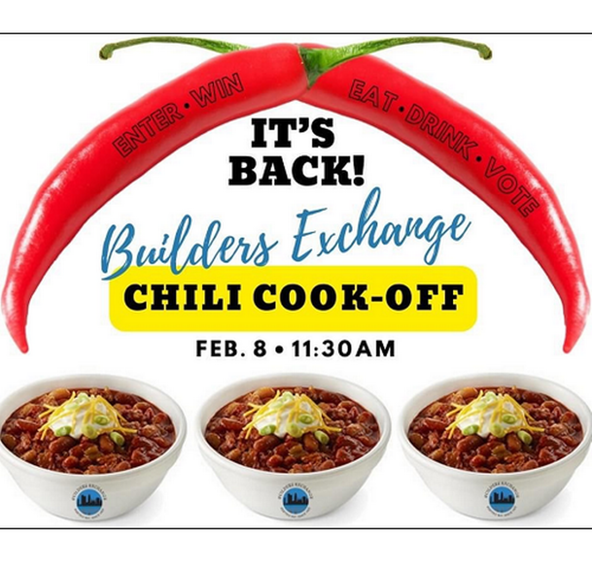 BXKY Chili Cook Off 2024 Feb 8, 2024 Calendar of Events Builders