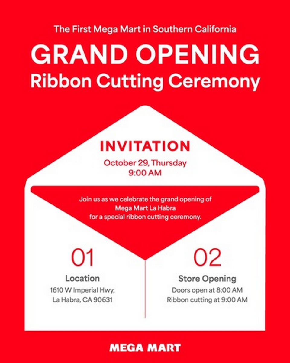 Mega Mart La Habra Grand Opening - Oct 29, 2026