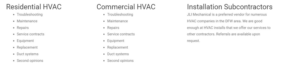 JLI Mechanical HVAC LLC