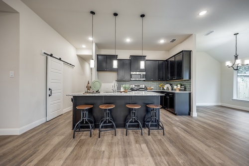 Kitchen inside an Ultra Homes model home in Hillsboro Texas