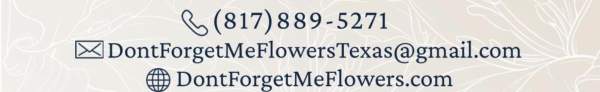 Don't Forget Me Flowers