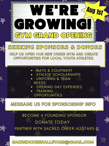 Sacred Cheer Allstars Grand Opening