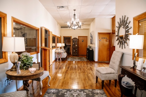 Foyer of Mckibben Funeral Home