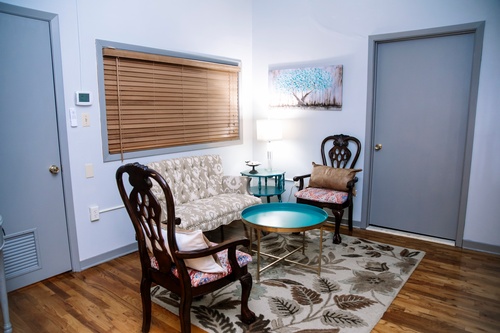 Sitting Room in Mckibben Funeral Home