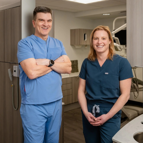 Dr. Erik Koskinen and Dr. Rachel Rivard