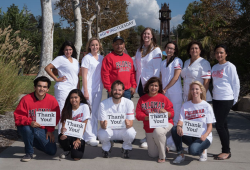 PALOMAR COLLEGE GIVING TUESDAY STUDENT THANK YOU
