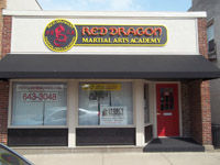 Red Dragon Martial Arts Academy Sign