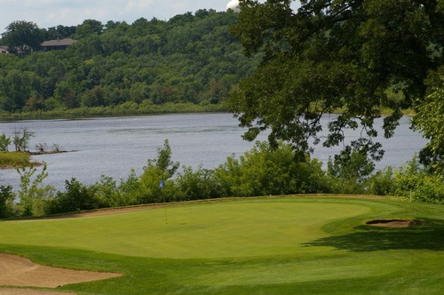 View of golf course with lake wisconsin 