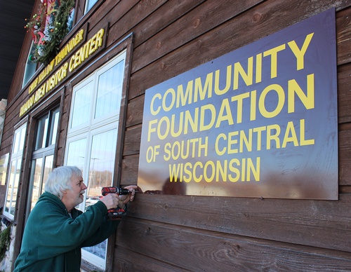 Community Foundation of South Central Wisconsin sign