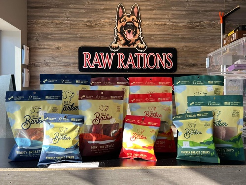 Raw Rations treats on counter