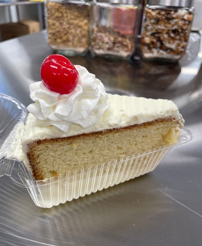 Slice of Tres Leches Cake 