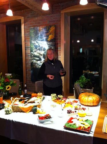 Heather Klein sampled the festive spread and beverages prepared by Carry Out Cafe.