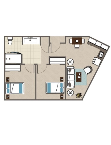 2 Bedroom Floor Plan