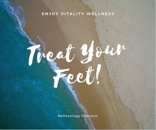 After a long walk on the beach, there is nothing better than a relaxing #reflexology session.