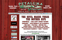 Design, Promotion and Hosting for PetalumaMusicFestival.org