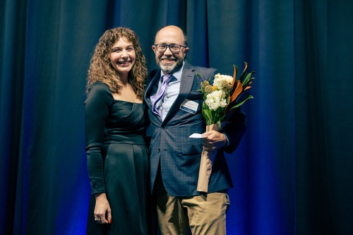 President & CEO Andrea Reay with Executive Vice President David Schroedel