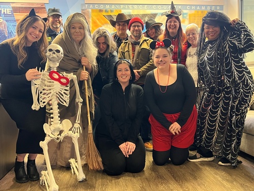 Chamber Staff Dressed Up for Halloween 2024